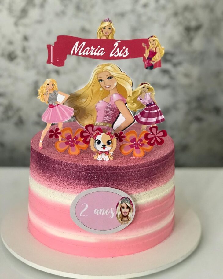 Bolo da Barbie ♥️ Bolo de - Confeitaria Gardênia Ferreira