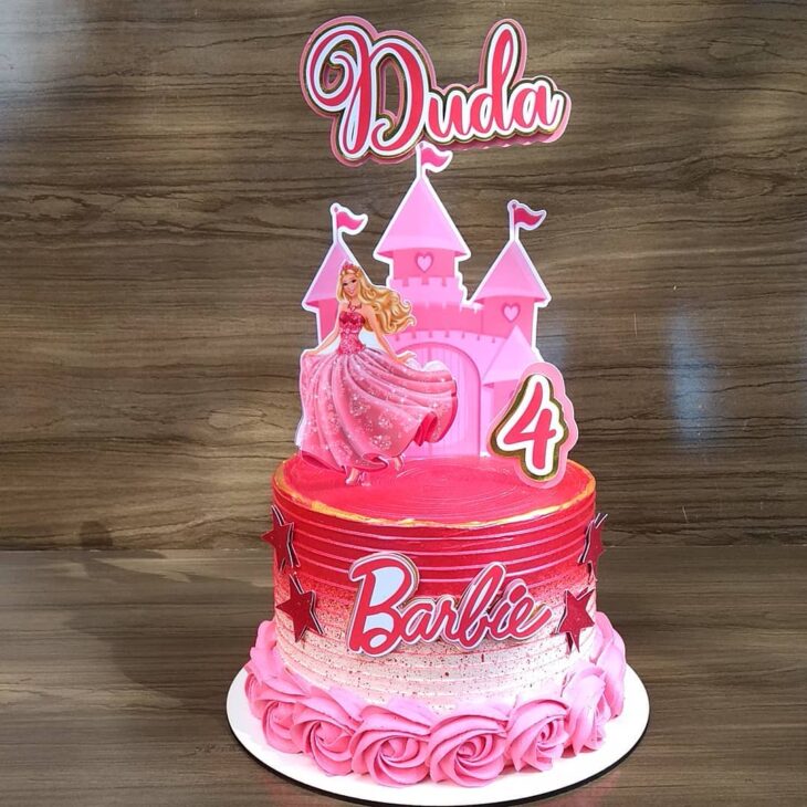 Del'Isa Bolos - Bolo e cupcakes, tema Barbie Princesa