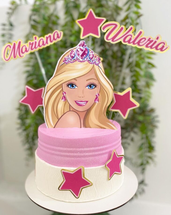 Del'Isa Bolos - Bolo e cupcakes, tema Barbie Princesa