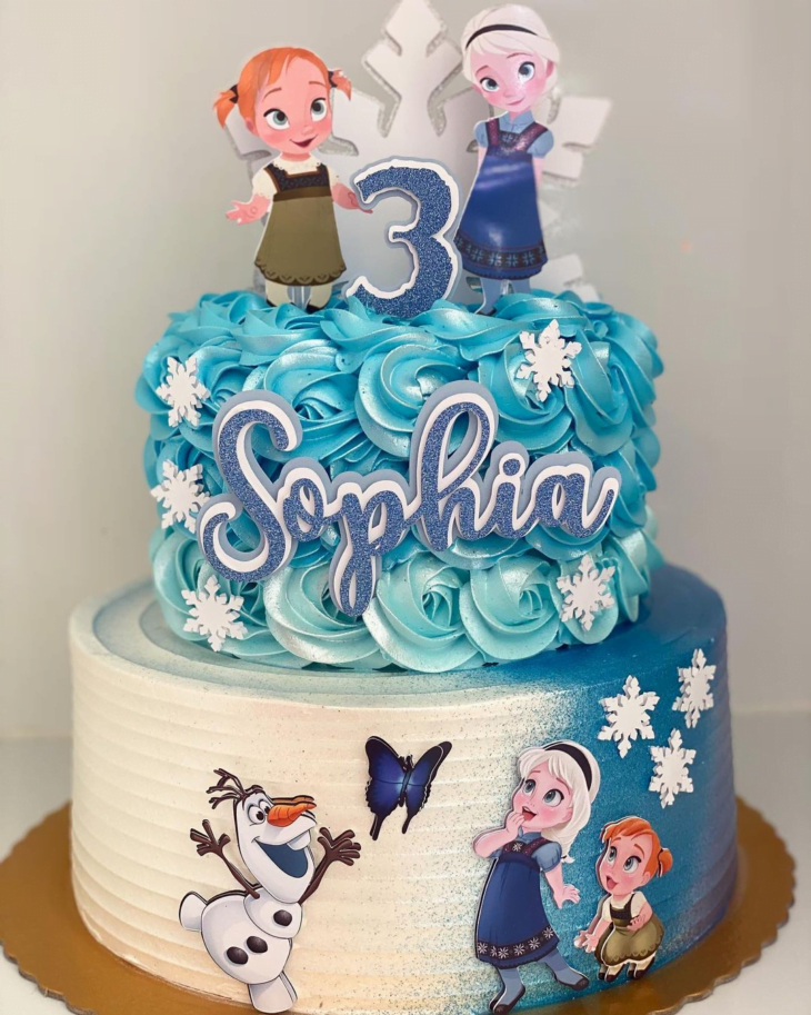 Bolo da Frozen: +63 Modelos Lindos para a Sua Festa