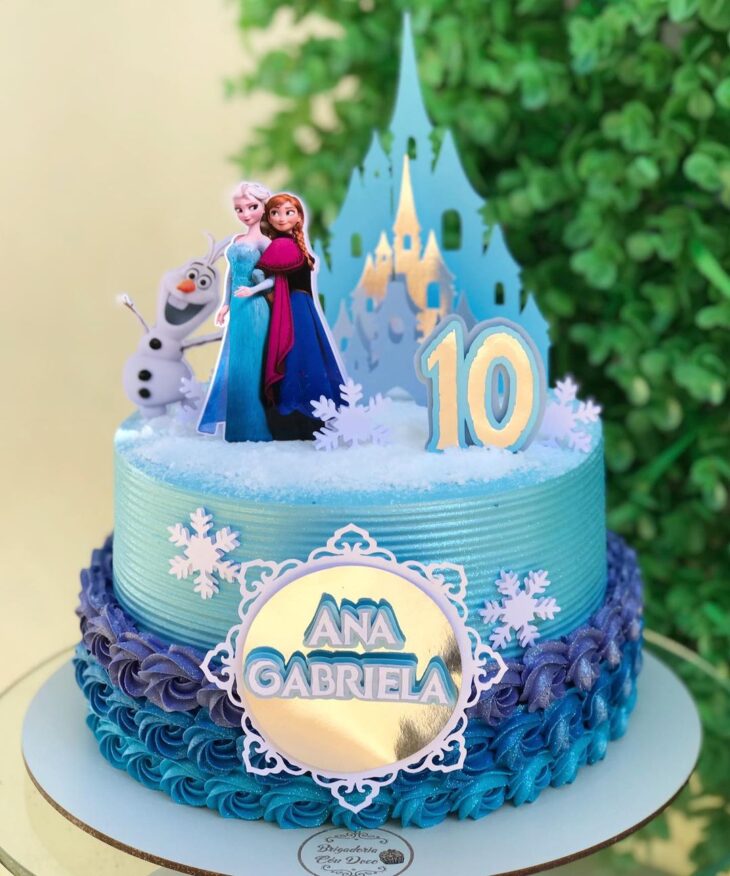 Bolo Frozen: 95 FOTOS e tutoriais para brincar na neve