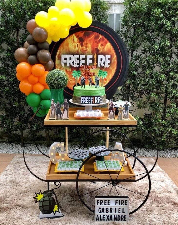 Decoração Free Fire - Festa Free Fire - Aniversário Free Fire