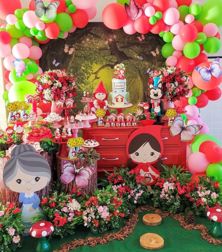 Bolo Chapeuzinho Vermelho Arte em Biscuit.  Festa infantil chapeuzinho  vermelho, Decoraçao chapeuzinho vermelho, Festa da chapeuzinho vermelho