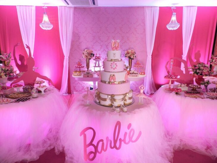 Festa intimista com tema Barbie  Festa barbie, Decoração festa