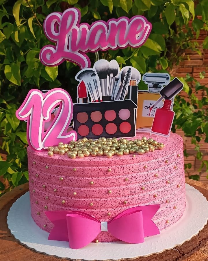 Bolo Maquiagem- Make up Cake