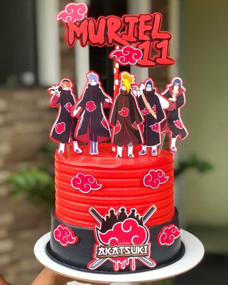 25 ideias de bolo da Akatsuki para compor sua festa ninja – Arquiteta  Giovanna