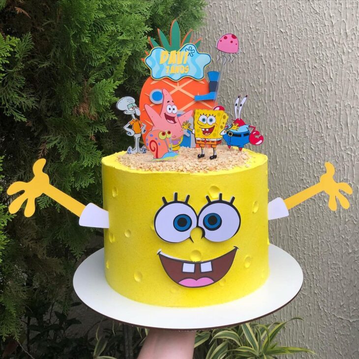 Bolo do Bob Esponja: tutoriais e 90 ideias para animar a festa