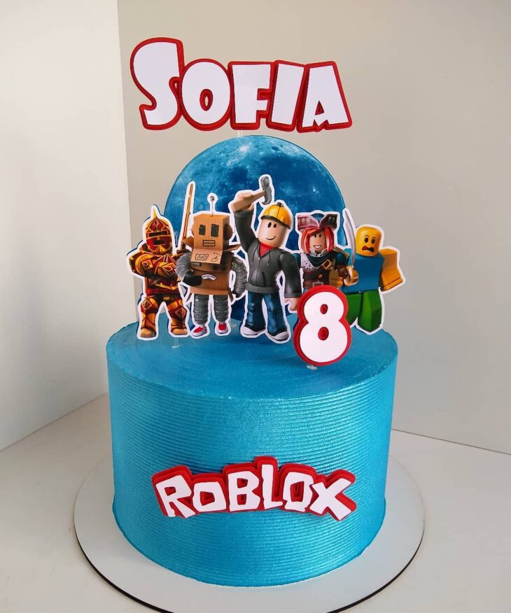 Bolo Tema Roblox Passo a Passo 