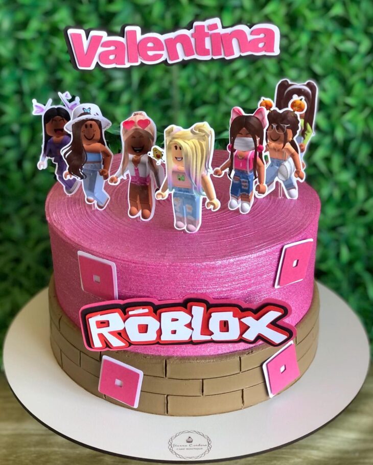 bolo chantilly tema roblox. #roblox #aniversario #bolo #bolo