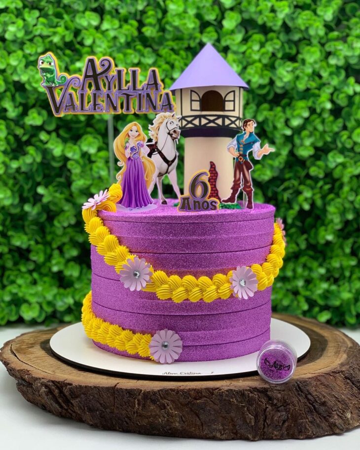 ANIVERSÁRIO da Manuela de 6 ANOS  BOLO da PRINCESA RAPUNZEL 