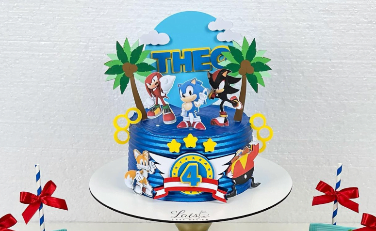 Shadow Sonic the hedgehog topo de bolo para imprimir artigos de