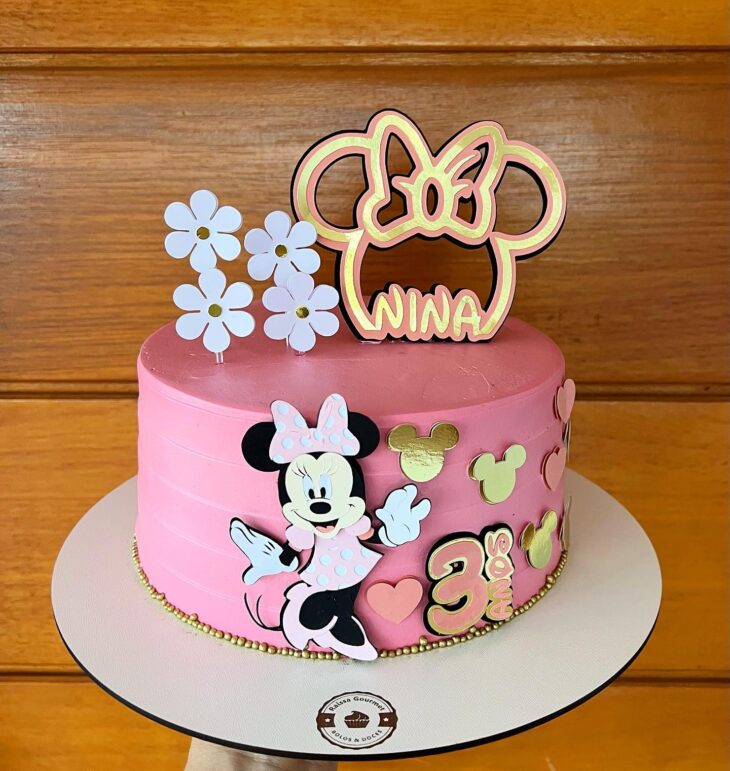 Coletor Imagem Imagen Bolo Minnie Rosa Com Dourado Br Thptnvk Edu Vn