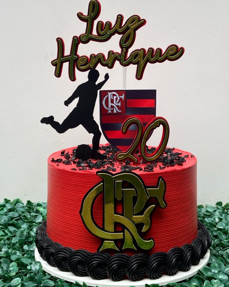 bolo do flamengo redondo masculino