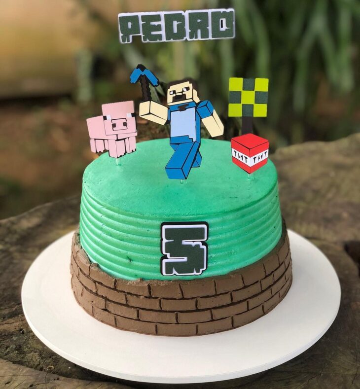 Idália - Bolos e Doces: Bolo Minecraft