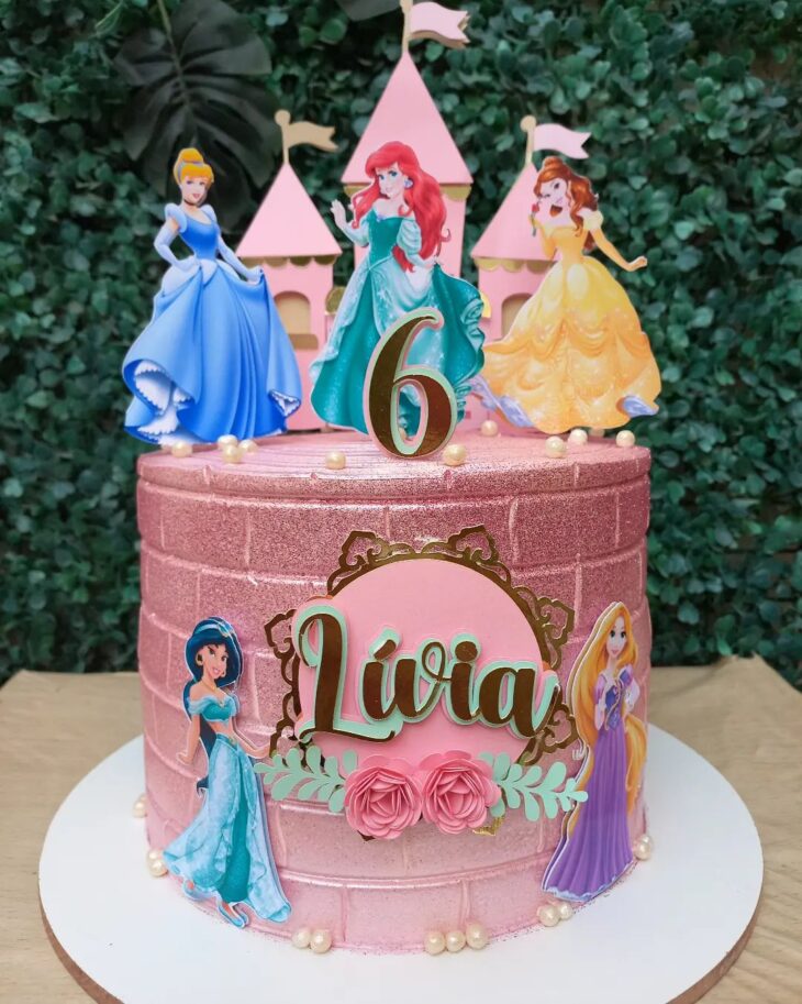 67+ Ideias de Bolo Decorado Princesas Da Disney