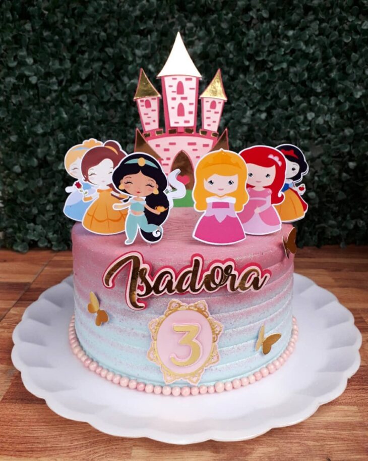 Princesas Disney - mais de 50 Bolos inspirações! - Mamãe Plugada