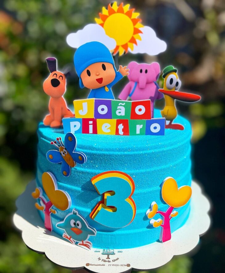 bolo do Pocoyo masculino