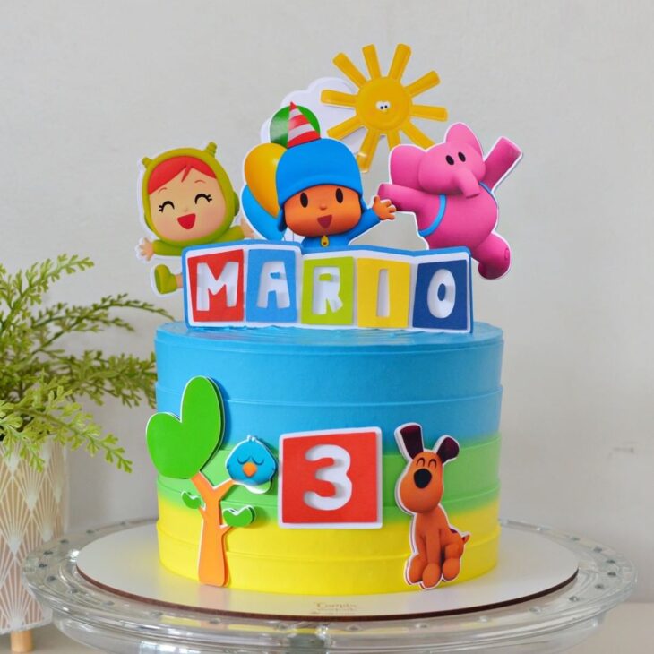 bolo do Pocoyo masculino