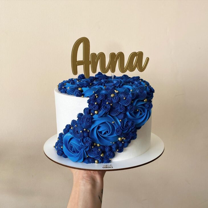 Marizete Dourado on Instagram: shades of blue for a men's cake . Tons de  azul para um bolo masculino ! . . #bolomasculino #tonsdeazul #chantininho  #chantilly