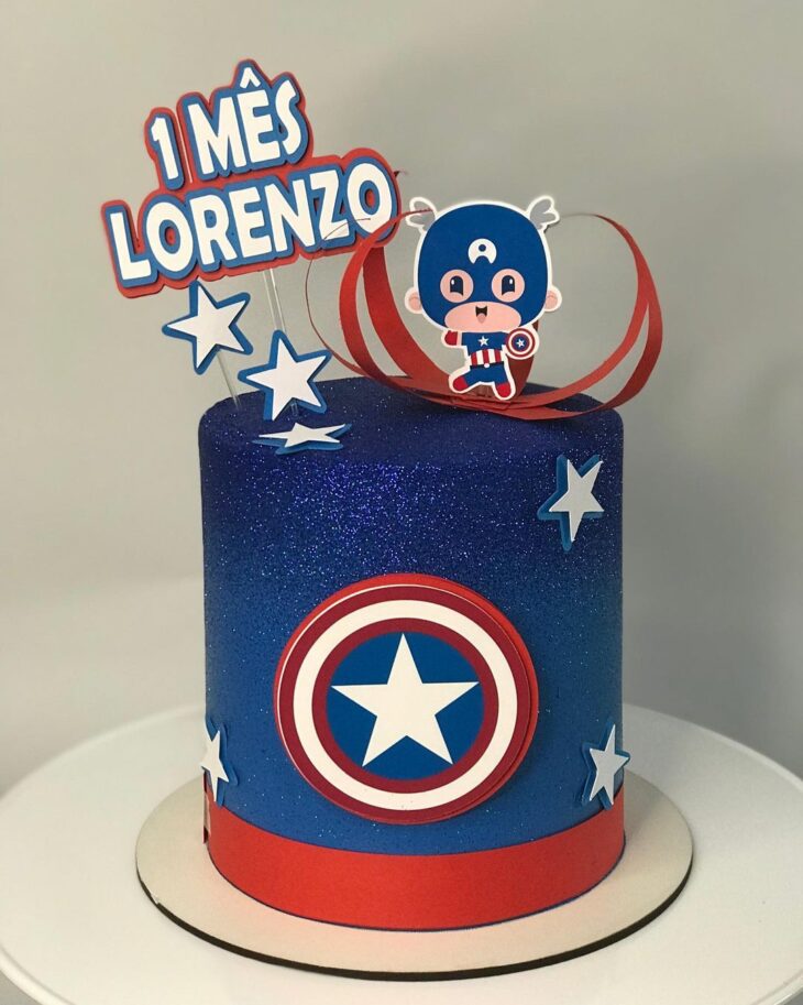 Bolo do Capitão América de merversário