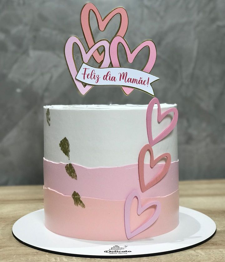bolo para aniversário de mãe simples