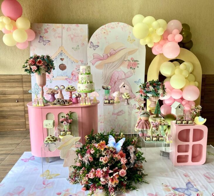 decoração chá de bebê feminino