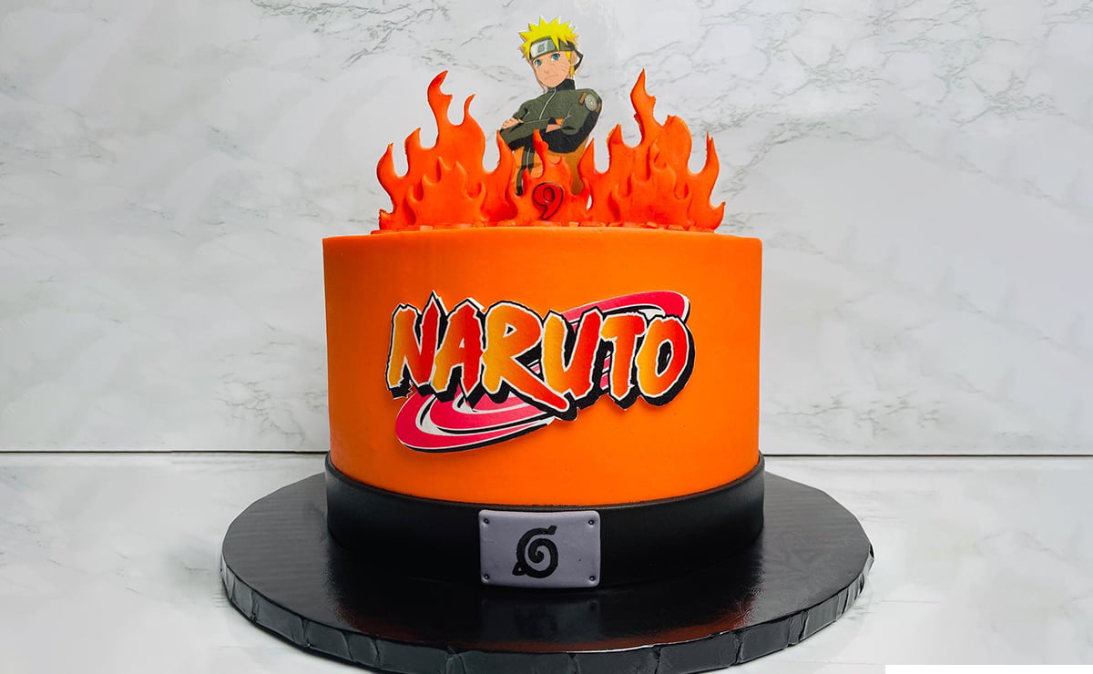 adociee - Bolo Chantininho Personalizado Tema Naruto