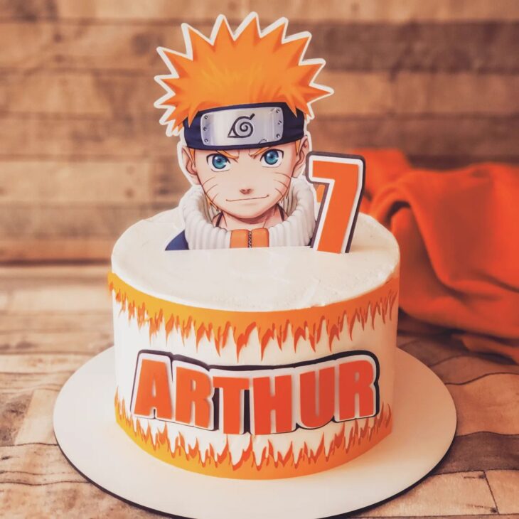 adociee - Bolo Chantininho Personalizado Tema Naruto