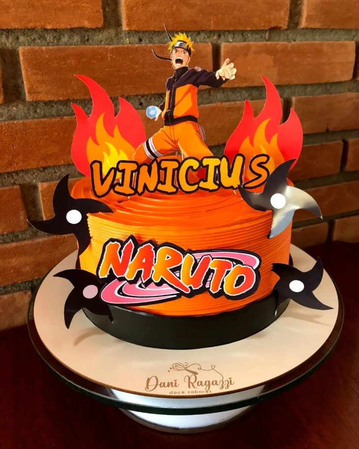 adociee - Bolo Chantininho Personalizado Tema Naruto