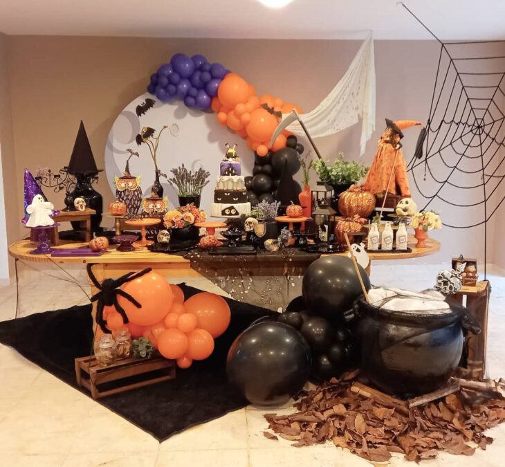 decoração de Halloween assustador