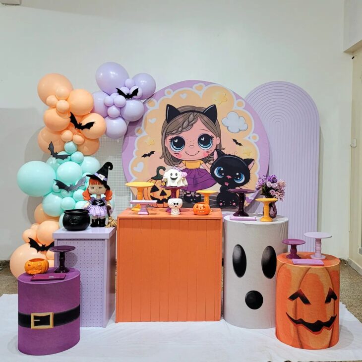decoração de Halloween assustador