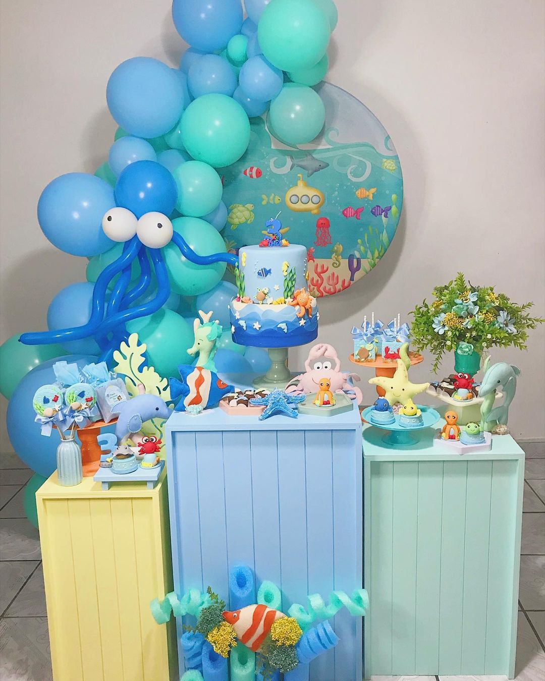 Decoração Fundo Do Mar Masculino - RETOEDU