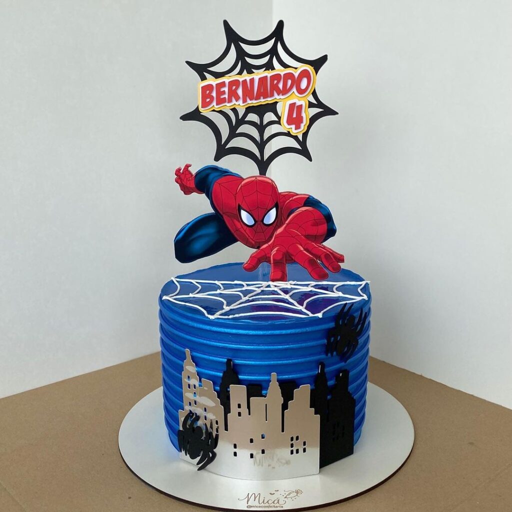 Bolo do Homem Aranha: 80 ideias de bolo para complementar a sua festa