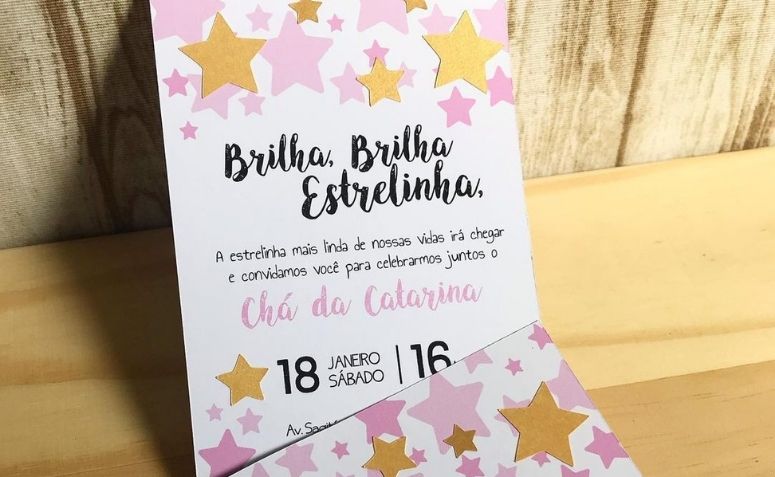 65 ideias de convite de chá de bebê para marcar com amor a espera