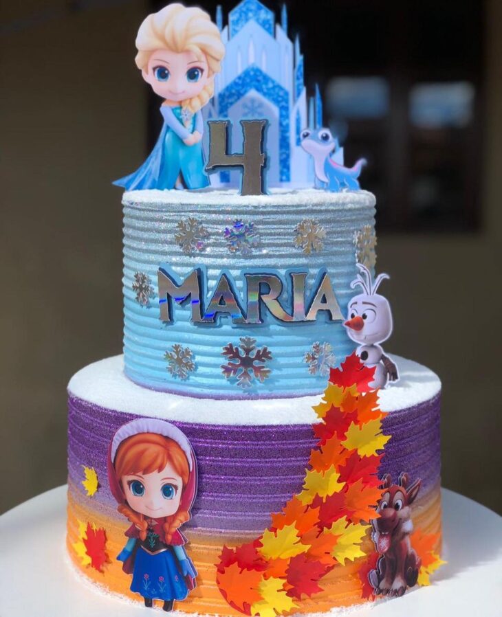 Como Decorar Bolo Frozen Elsa (Trança em Chantilly 2) - video Dailymotion