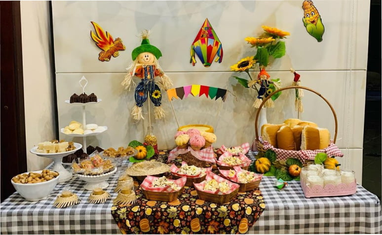 100 ideias de decoração de mesa de Festa Junina para festejar com estilo