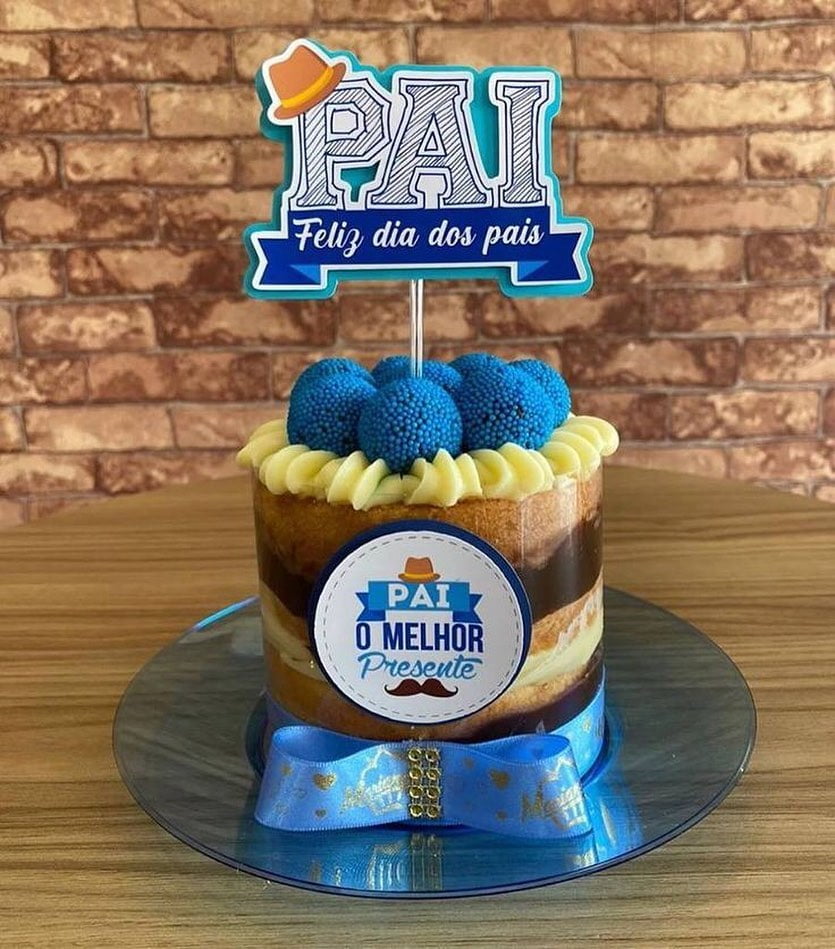 Bolo Pro Dia Dos Pais Bolo dia dos pais: 70 fotos para celebrar essa data com muita doçura