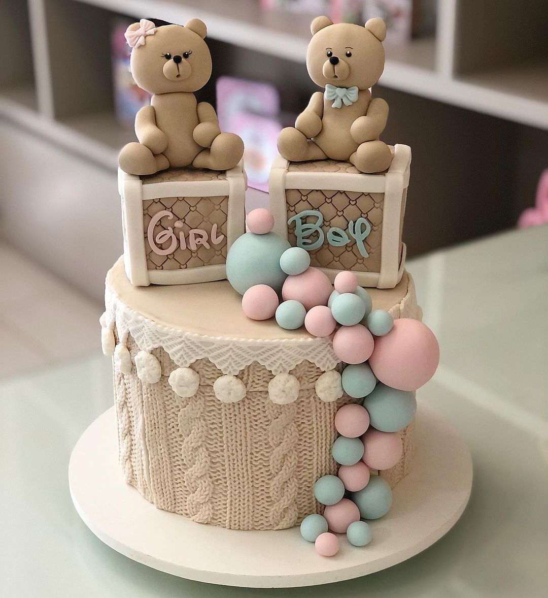 Bolo para chá revelação: 110 decorações criativas e fofas