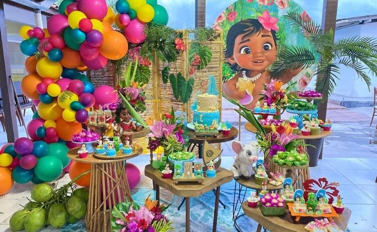 95 fotos de festa Moana que vão te fazer embarcar nesse mar de aventuras