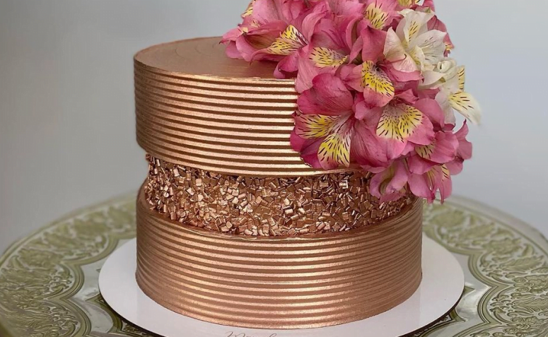 70 ideias de bolo rose gold para uma festa de ouro