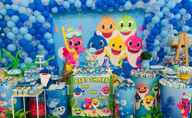 80 fotos de festa Baby Shark que vão fazer a alegria das crianças