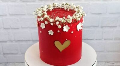 50 fotos de bolo vermelho que vão deixar sua festa repleta de beleza
