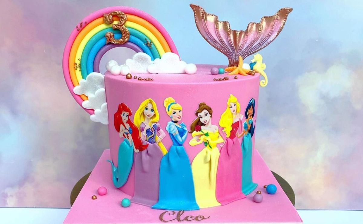 67+ Ideias de Bolo Decorado Princesas Da Disney