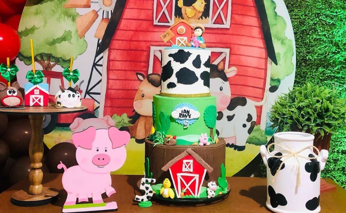 75 ideias de bolo fazendinha para celebrar com a alegria da bicharada