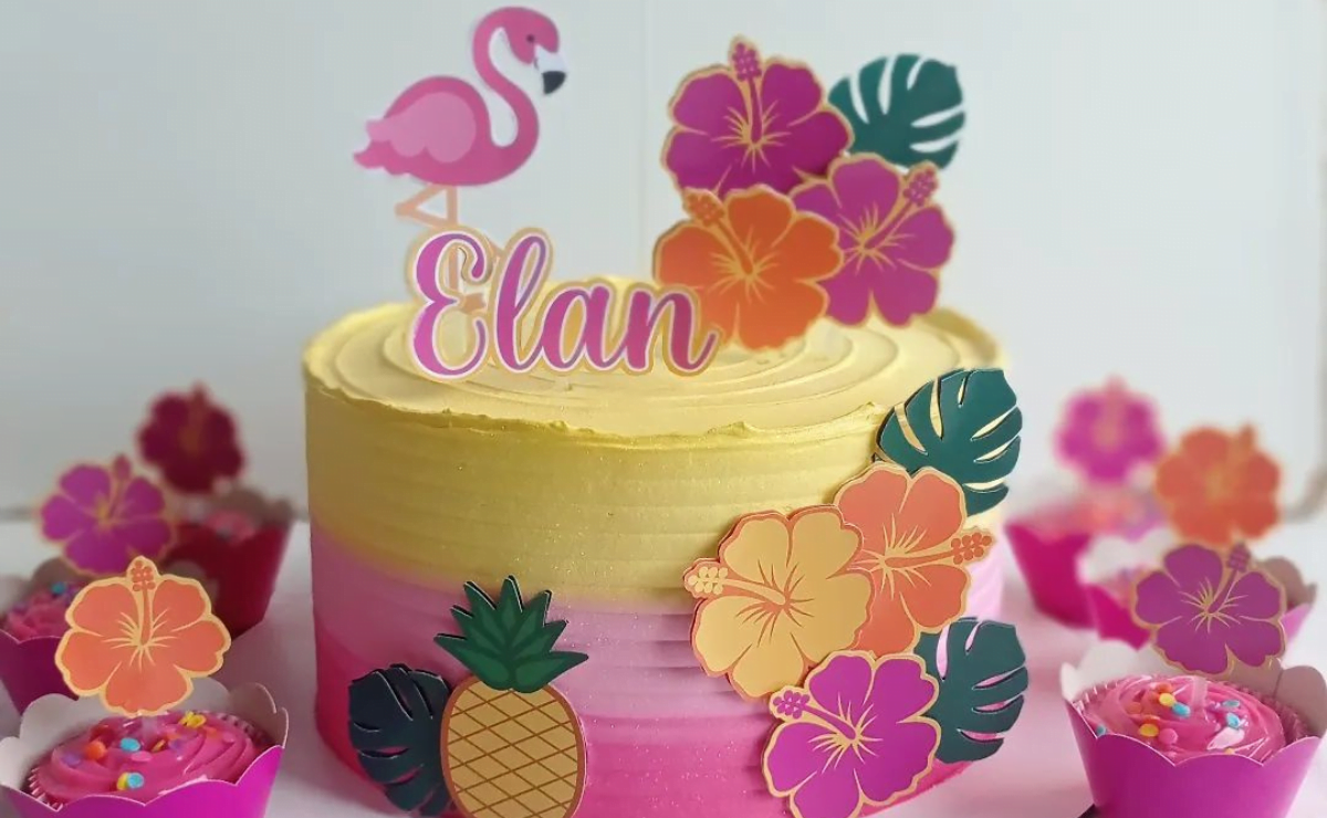 115 opções de bolo flamingo que deixarão sua festa elegante