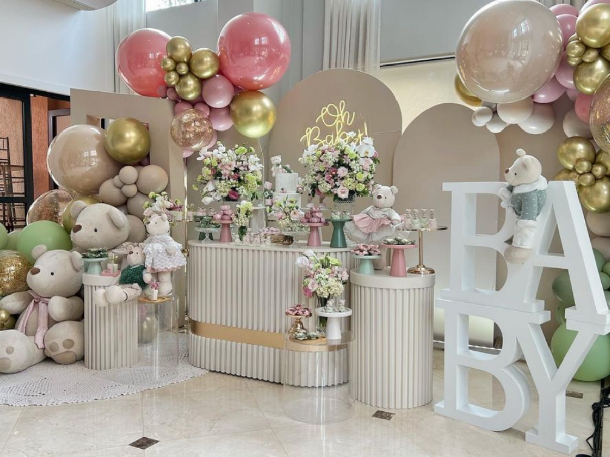 Cha De Bebe Rosa E Amarelo Casos E Coisas Da Bonfa: Um Chá De Bebê