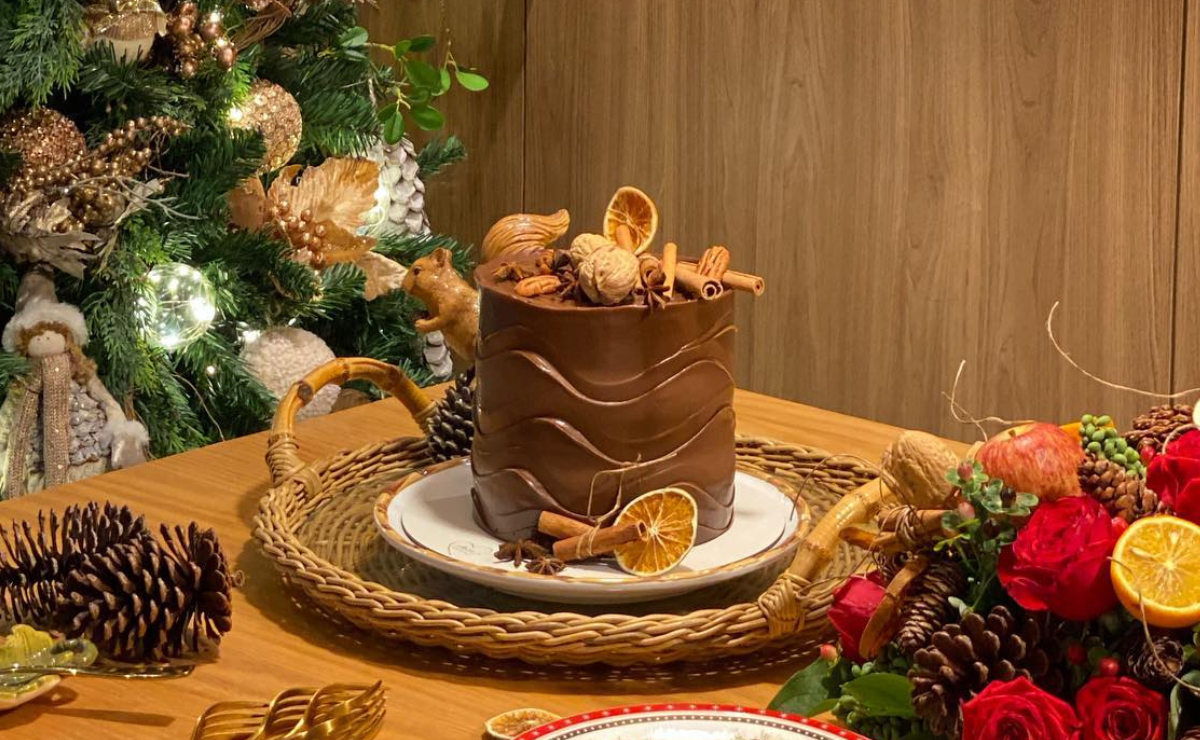 50 fotos e tutoriais de bolo de Natal que são pura magia e sabor